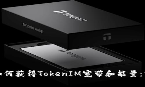 全面解析如何获得TokenIM宽带和能量：方法与技巧